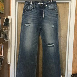 High rise 90's Flare jeans KanCan destressed